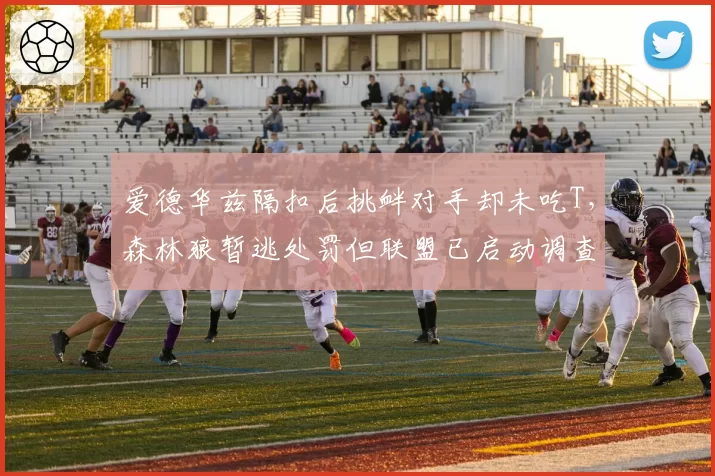 爱德华兹隔扣后挑衅对手却未吃T，森林狼暂逃处罚但联盟已启动调查